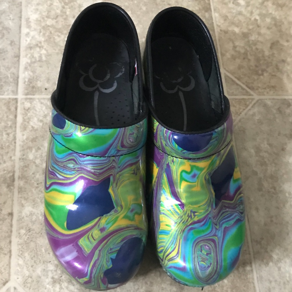 Hendrix print Sanita clogs SZ 7.5